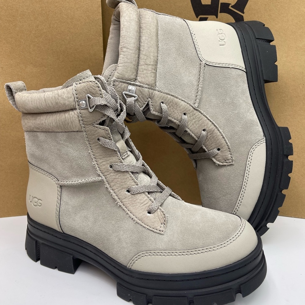 UGG Women 1174492
W ASHTON WEATHERIZED LACE UP Cobble Grey - Kicks Machine Boots - Picture 14 of 16